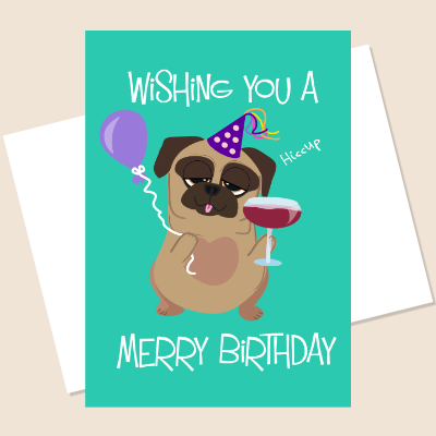 Merry Birthday Greeting Card