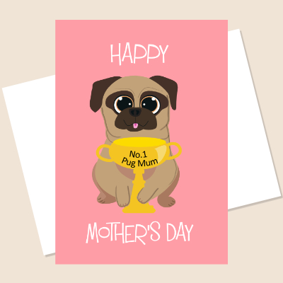 No 1 Mum Mother’s Day Greeting Card v2