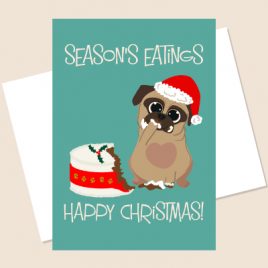 A5 Season’s Eatings Christmas Card